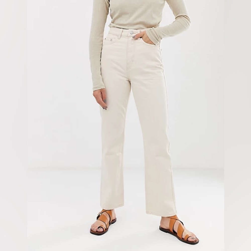 Worn once Weekday jeans in the style Rowe. Bought in England